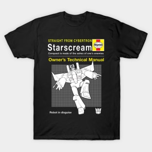 Starscream Haynes Manual Transformers T-Shirt